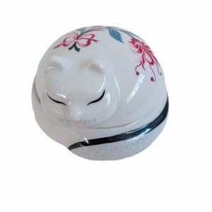 Elizabeth Arden Rose Candle Cat Trinket Box
